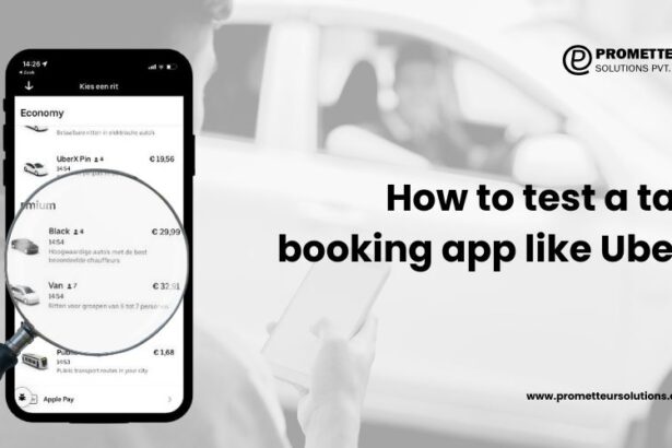 Testen von Taxibuchungs-Apps